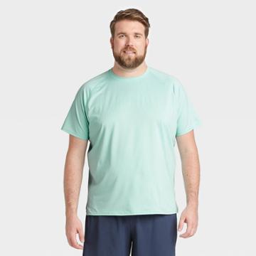 Men's Short Sleeve Novelty T-shirt - All In Motion Turquoise S, Men's,