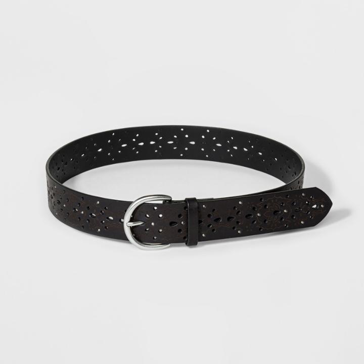 Mossimo Supply Co. Black Laser Cut Stud Belt -