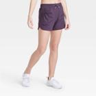 Girls' Soft Gym Shorts - All In Motion Dark Violet Xs, Girl's, Dark Purple