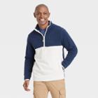 Men's Polar Fleece High Neck 1/2 Zip Sweatshirt - Goodfellow & Co Dark Blue