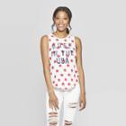 Women's Rose In The Usa Graphic Tank Top - Grayson Threads (juniors') - White