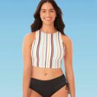 Women's Slimming Control High Neck Bikini Top - Beach Betty By Miracle Brands S, Women's, Size: Small,