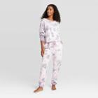 Women's Tie-dye Lounge Sweatshirt - Colsie Purple