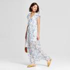 Women's Floral Tie Front Maxi Dress - Lily Star (juniors') Cream