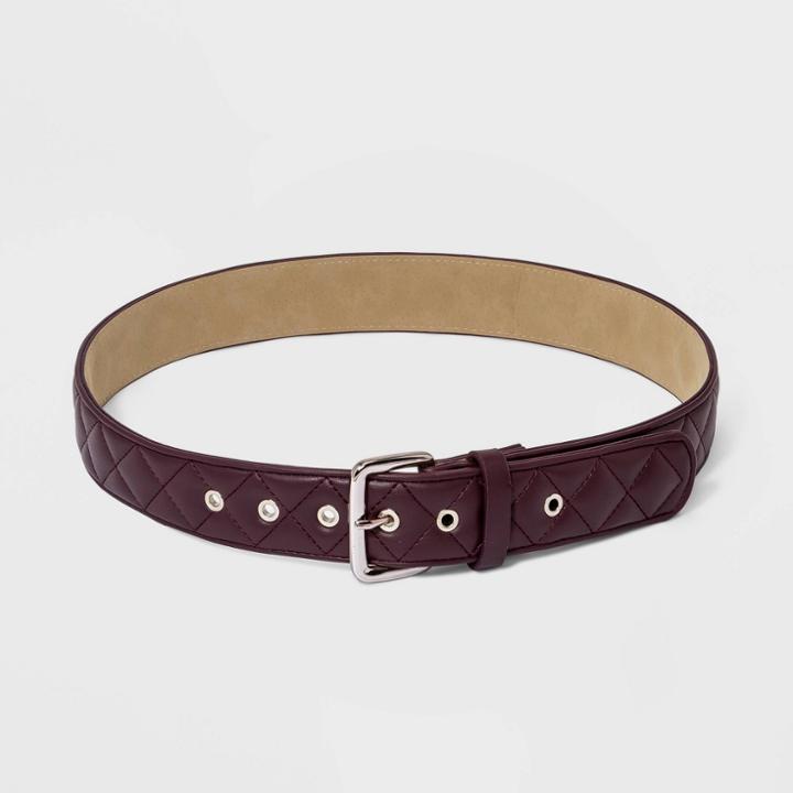 Women's Quilted Belt - Wild Fable Purple