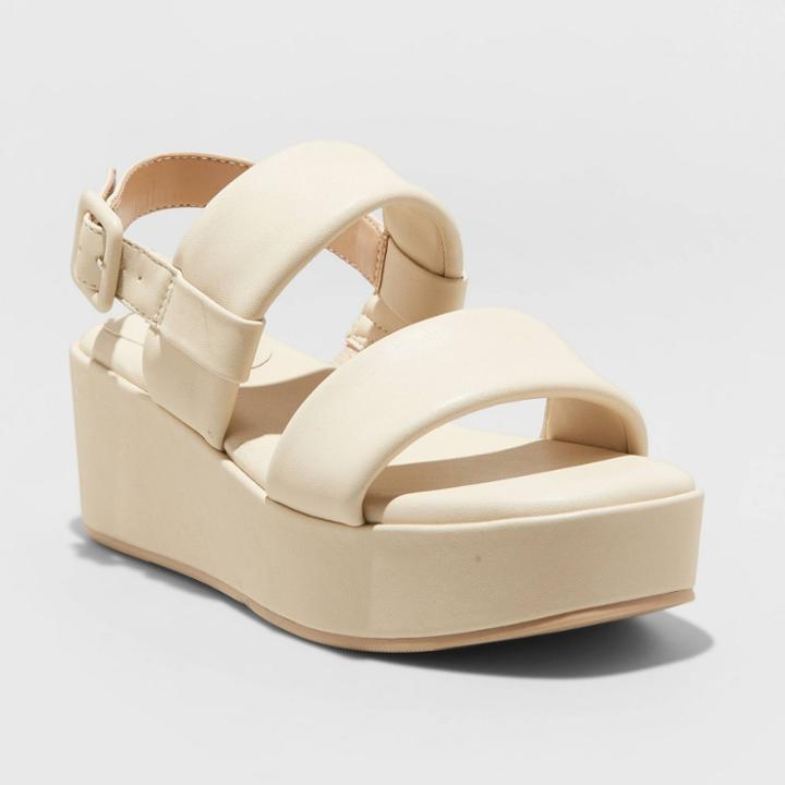 Women's Esperanza Wide Width Wedge Heels - A New Day Cream