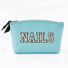 Ruby+cash Dome Makeup Pouch - Nails Print - Blues