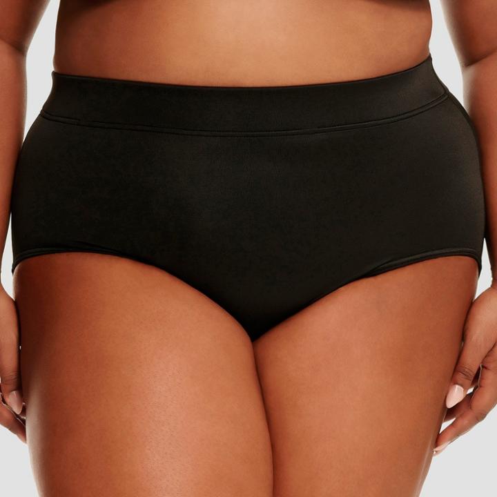 Dreamsuit By Miracle Brands Women's Bikini Swim Bottoms - Dreamsuit By Miracle Black