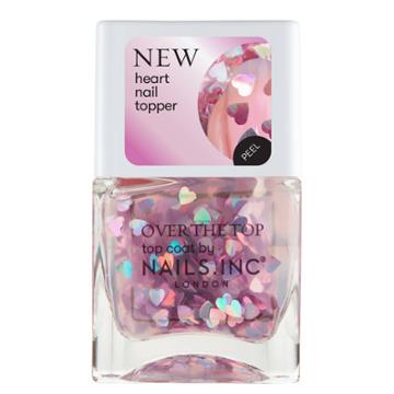 Nails Inc. Nails.inc Romancing In Regents Park Pink Holographic Heart Topper
