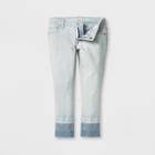 Girls' Denim Stripe Super Skinny Cropped Jeans - Cat & Jack Indigo