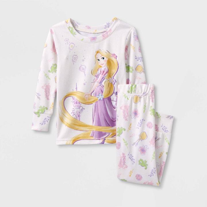 Girls' Disney Princess Rapunzel 2pc Hacci Pajama
