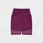Women's Contour Curvy High-rise Bike Shorts 7 - All In Motion Purple
