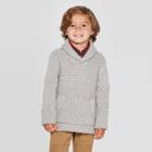 Toddler Boys' Shawl Collar Pullover Sweater - Cat & Jack Gray