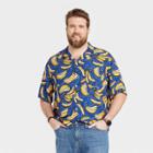 Men's Big & Tall Short Sleeve Button-down Camp Shirt - Goodfellow & Co Yellow