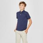 Boys' Short Sleeve Performance Uniform Polo Shirt - Cat & Jack Navy (blue)