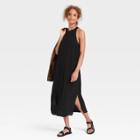 Women's Sleeveless Racer Back Dress - A New Day Black