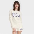 Grayson Threads Women's Usa Graphic Sweatshirt - White