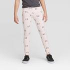 Girls' Panda Leggings - Cat & Jack Powder Pink