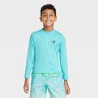Boys' Shark Long Sleeve Rash Guard Swim Shirt - Cat & Jack Blue