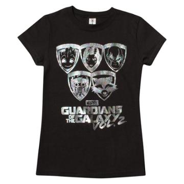 Girls' Guardians Of The Galaxy Short Sleeve T-shirt - Black