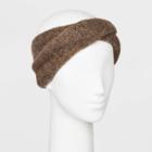 Women's Knit Winter Headband - Universal Thread Brown One Size, Women's, Pumpkin Brown