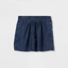 Toddler Girls' Denim Skort - Cat & Jack Dark Wash