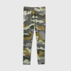 Girls' Camo Leggings - Cat & Jack Olive Green Xs, Green/green/green