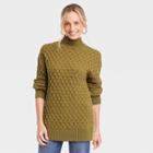 Women's Mock Turtleneck Sweater - Knox Rose Olive
