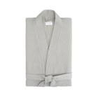 S/m Relaxed Honeycomb Bath Robe Gray - Cassadecor
