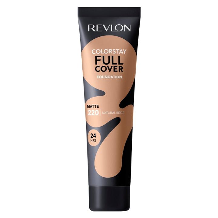Revlon Colorstay Full Cover Foundation 220 Natural Beige - 1 Fl Oz, Brown