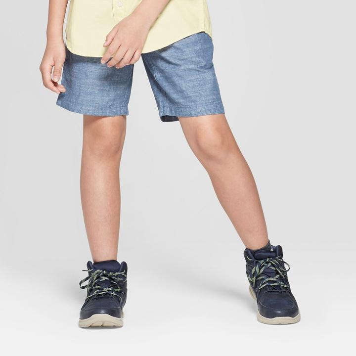 Boys' Chambray Chino Shorts - Cat & Jack Blue