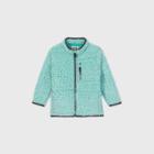 Toddler Boys' Frosted Fleece Stand Collar Zip-up Sweatshirt - Cat & Jack Green