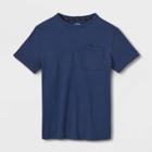 Boys' Mineral Wash Knit Short Sleeve T-shirt - Art Class Navy