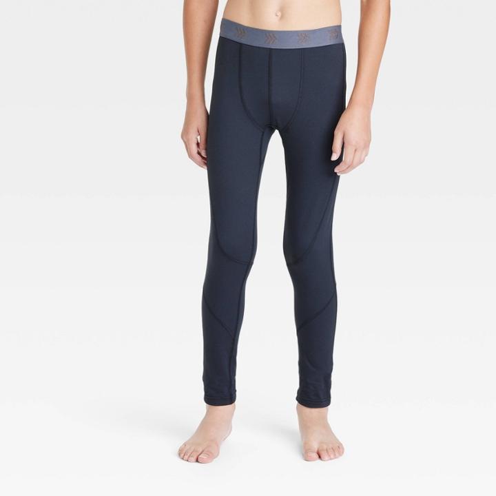Boys' Winter Fitted Tights - All In Motion Black