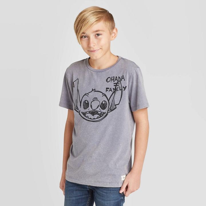 Boys' Disney Sketchy Stitch T-shirt - Blue