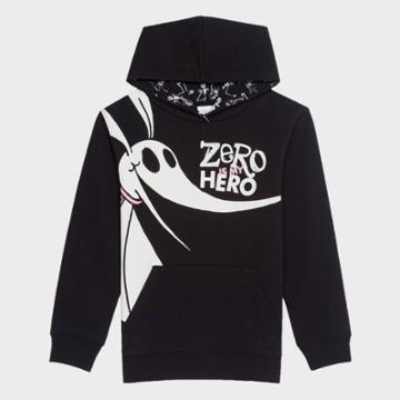 Boys' Disney The Nightmare Before Christmas Zero Hoodie - Black Xs - Disney