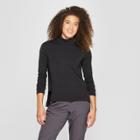Mpg Sport Women's Knit Mock Neck Top - Black