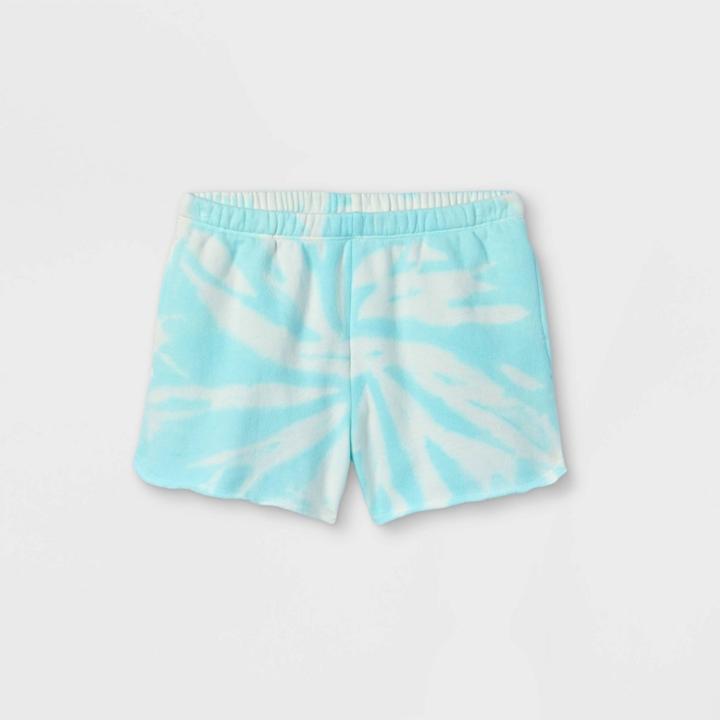 Girls' Fleece Raw Edge Lounge Shorts - Art Class