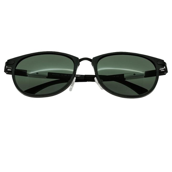 Breed Men's Orion Polorized Sunglasses With Aluminum Frame And Arms - Black/black
