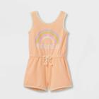 Grayson Mini Toddler Girls' Terry Romper - Orange