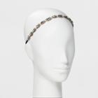 Pink Pewter Headband - Silver, Women's
