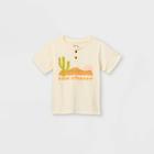 Toddler Boys' Sun Chaser Henley Short Sleeve T-shirt - Art Class Cream