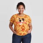 Jerry Leigh Women's Plus Size Gremlins Short Sleeve Graphic T-shirt - Orange