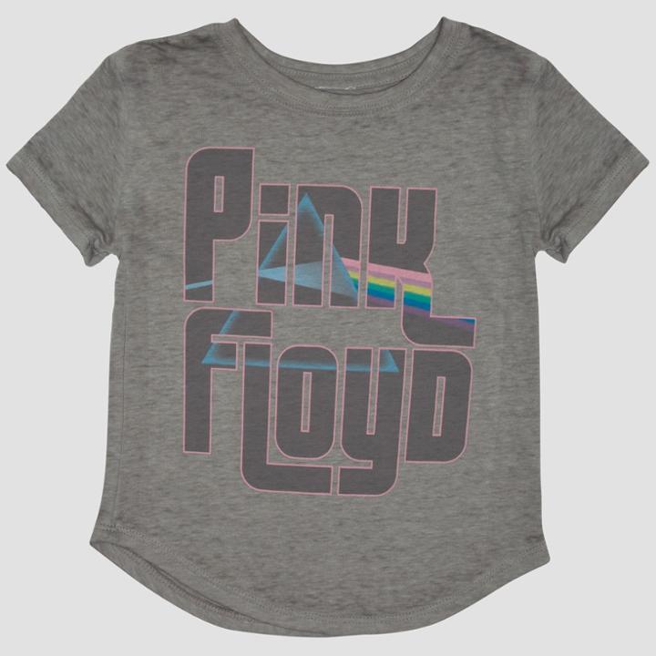 Toddler Girls' Pink Floyd Short Sleeve T-shirt - Gray