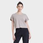All In Motion Women's Seamless Boxy Cropped Short Sleeve T-shirt - All In