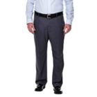 Haggar H26 - Men's Big & Tall Classic Fit Stretch Suit Pants Medium Gray 48x32,