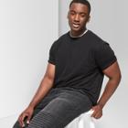 Men's Big & Tall Short Sleeve Curve Hem Crew T-shirt - Original Use Black