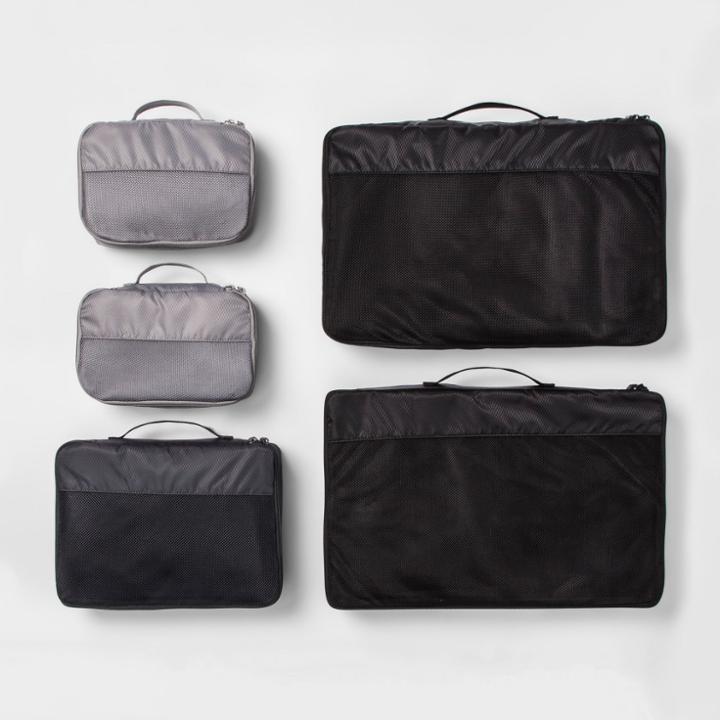 Made By Design 5pc Packing Cube Set Black -