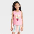 Girls' Graphic Tank Top - Cat & Jack Bright Pink
