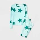 Girls' 2pc Long Sleeve Snuggly Soft Pajama Set - Cat & Jack Blue